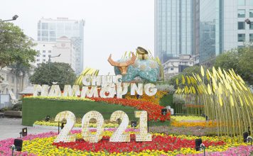 Đường Hoa Nguyễn Huệ Trước Giờ Đón Khách Tham Quan